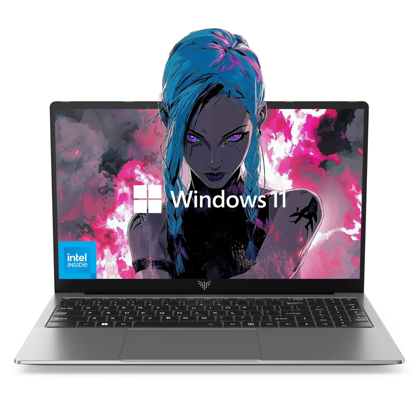 KAIGERR Laptop Computer Intel N97 Windows Laptop 15.6-inch IPS 16GB DDR4 512GB M.2 2280 SSD Traditional Laptops Numeric Keypad WiFi5 HDMI Type-C USB