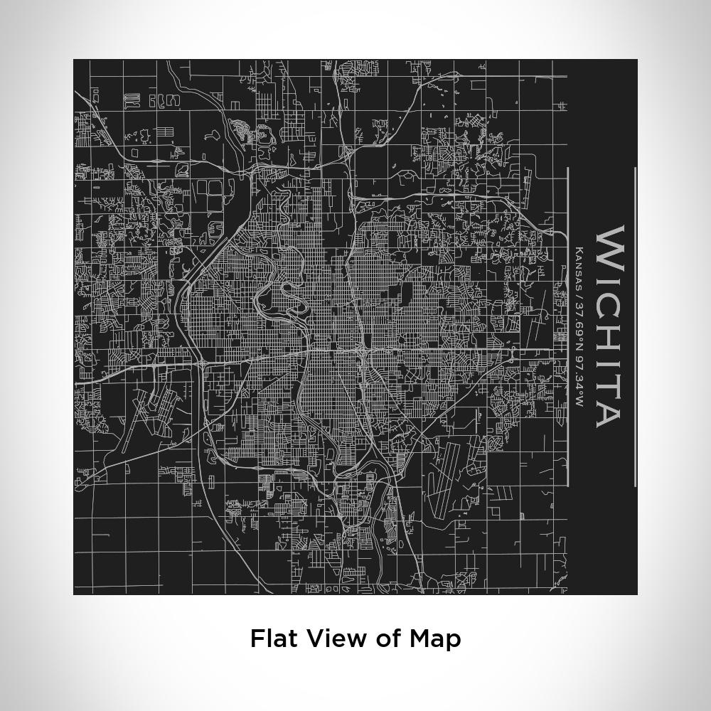 Wichita - Kansas Map Tumbler in Matte Black