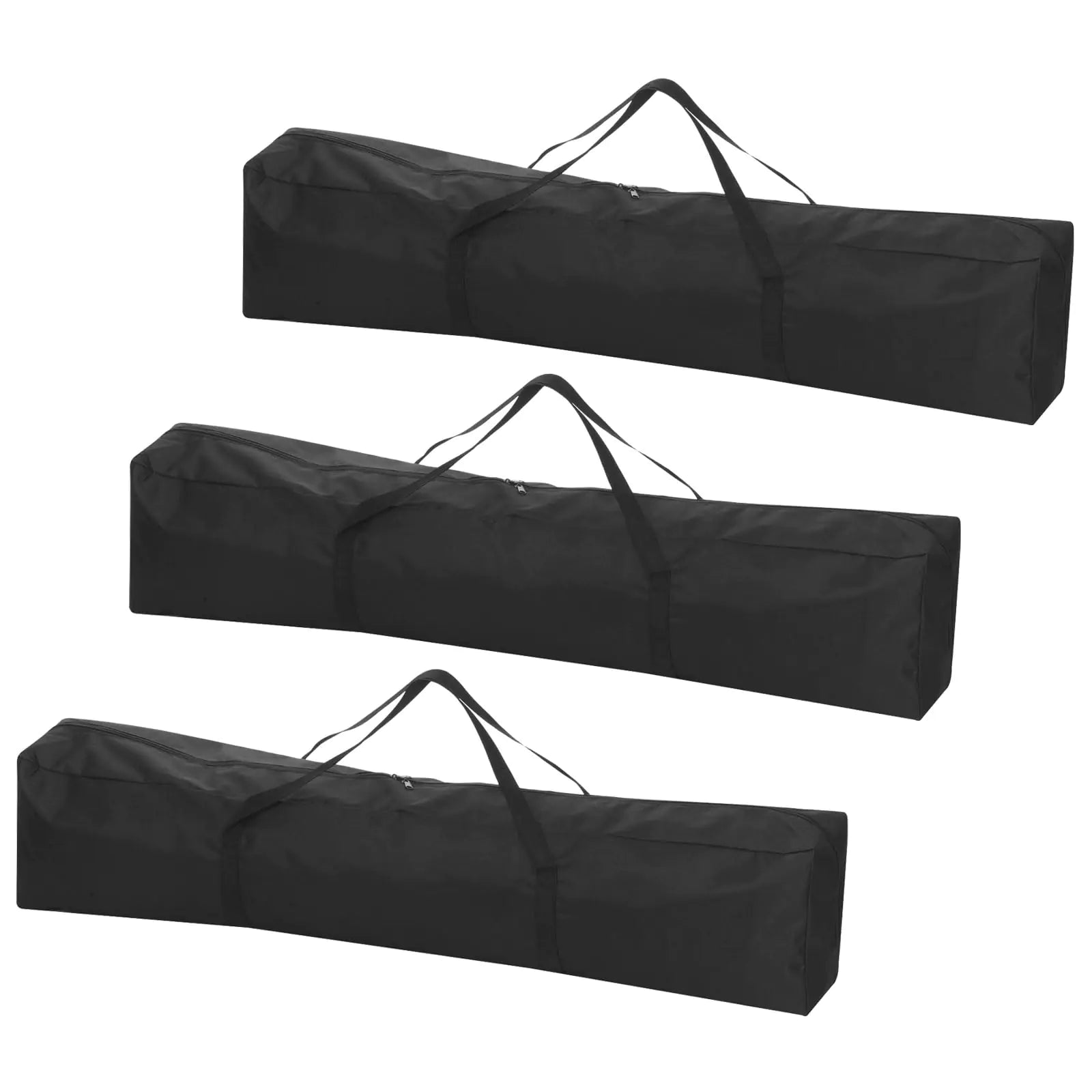 PATIKIL 43 Inch Camp Chair Replacement Bag 3 Pack Nylon Foldable Carrying Bag Zippered Bag with Shoulder Strap for Camping Tent Travel Black