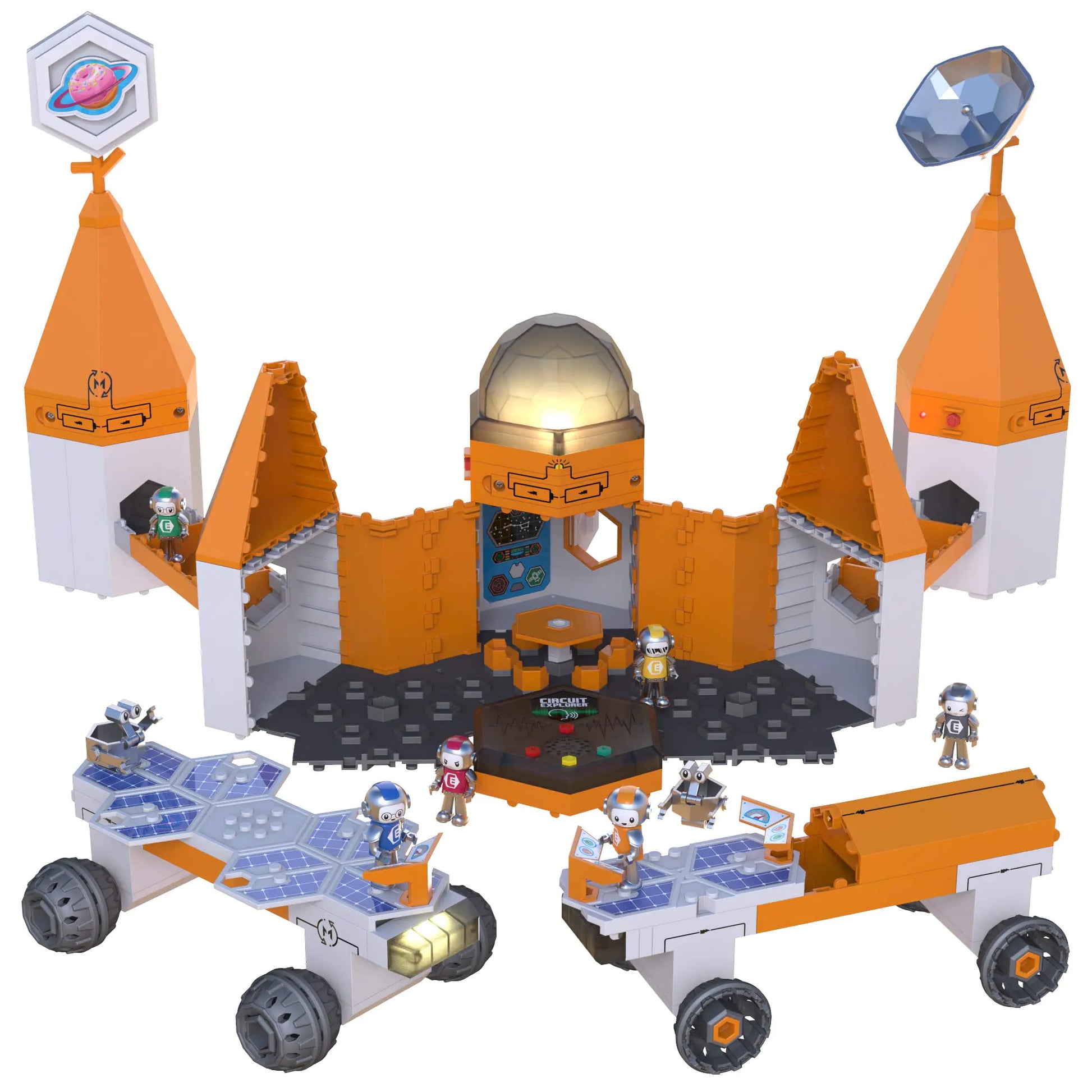 Educational Insights Circuit Explorer Deluxe Base Space Station Toy Building Set STEM Toy Gift for Boys & Girls Ages 6+