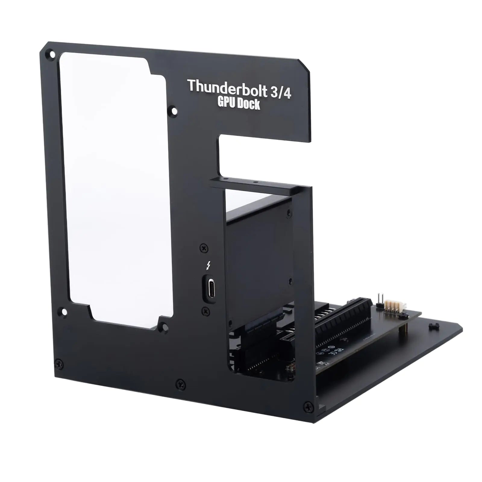 YLIDXY Aluminum External GPU Enclosure Compatible with Thunderbolt 3/4 USB4 Mini eGPU Dock Station Compatible with NVIDIA/AMD PCIeLaptop Graphics Card Extension Bracket ATX Power Supply